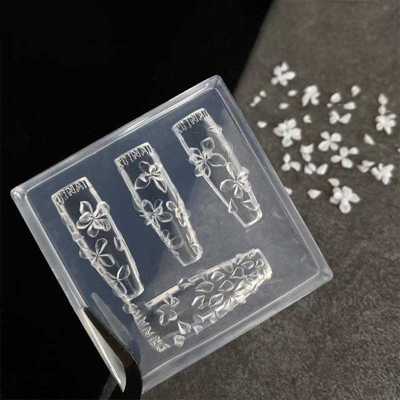 Resin Art Templates Free - 【O】3DフラワーネイルモールドDIYシリコンネイルツールユリの花びらネイルデザインレジンモールドネイルアートカービングテンプレート