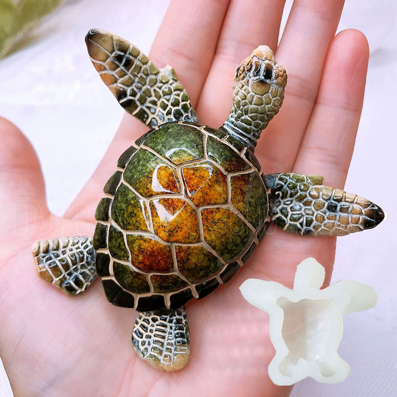 3D ウミガメ エポキシ樹脂型 石膏粘土 キャンドル作り シ - Resin Art Beach のレビューと価格