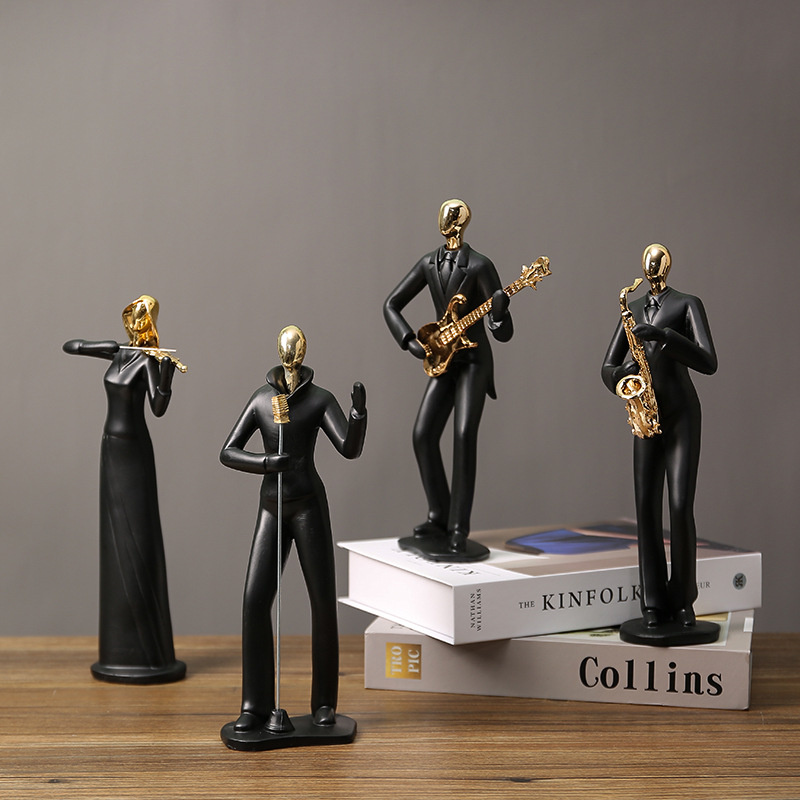 北欧アートダンスカップル樹脂フィギュア装飾品置物家の装飾アク - Resin Art Workshop のレビューと価格