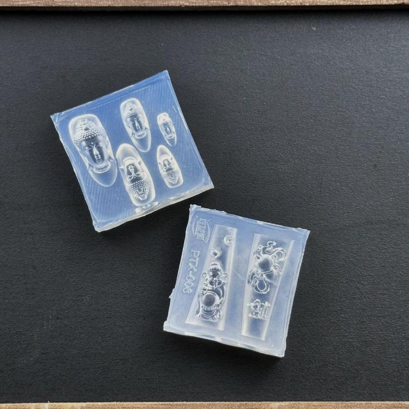 3Dアクリルネイルアートモールドシリコンテンプレート ラッキ - Resin Art Templates Free のレビューと価格