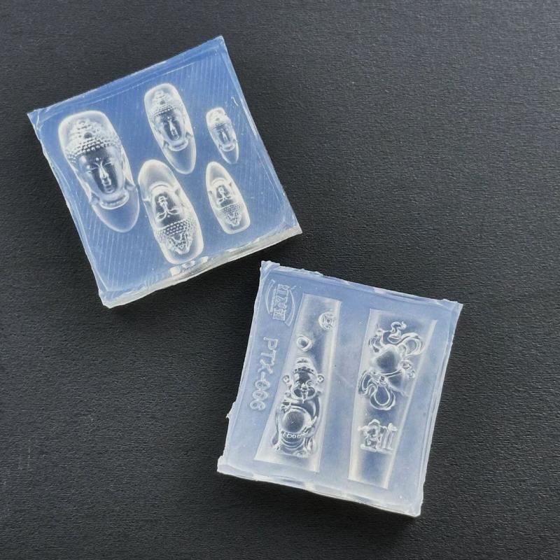 3Dアクリルネイルアートモールドシリコンテンプレート ラッキ - Resin Art Templates Free のレビューと価格