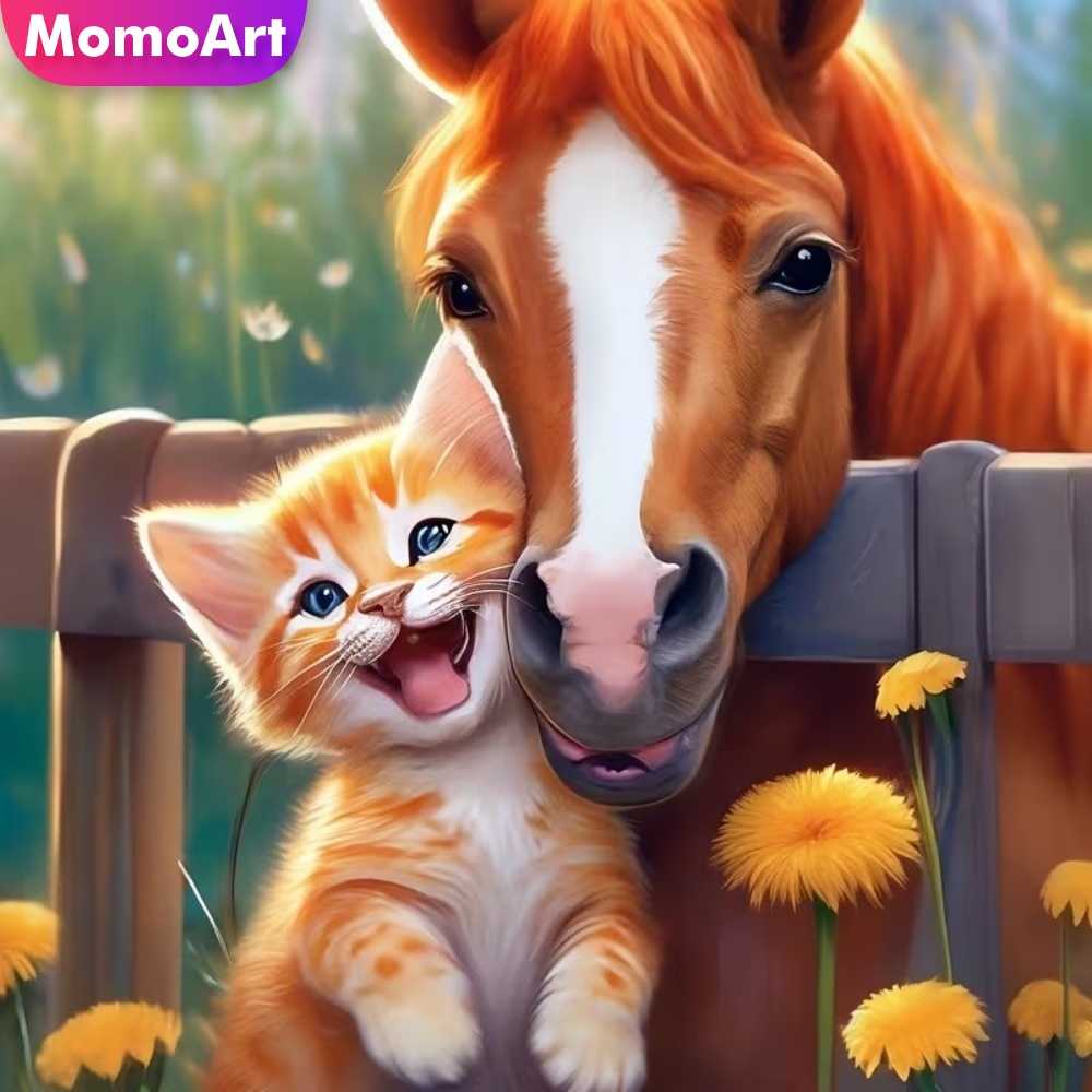 Momoart DIY ダイヤモンドモザイク馬クロスステッチ - Resin Art For Beginner のレビューと価格