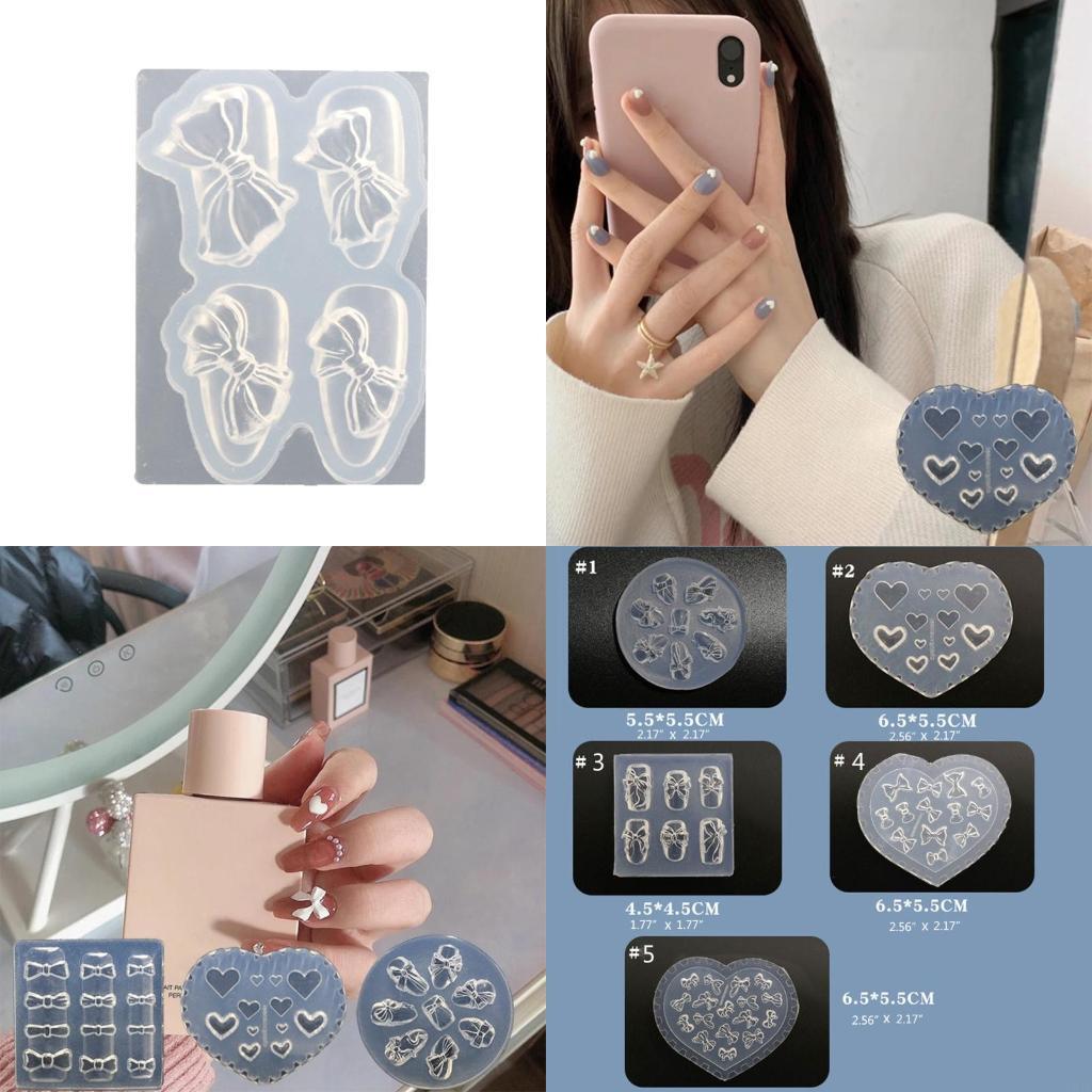 シリコーンネイル彫刻鋳型マニキュアツール 3D ミニチュアち - Resin Art Templates Free のレビューと価格