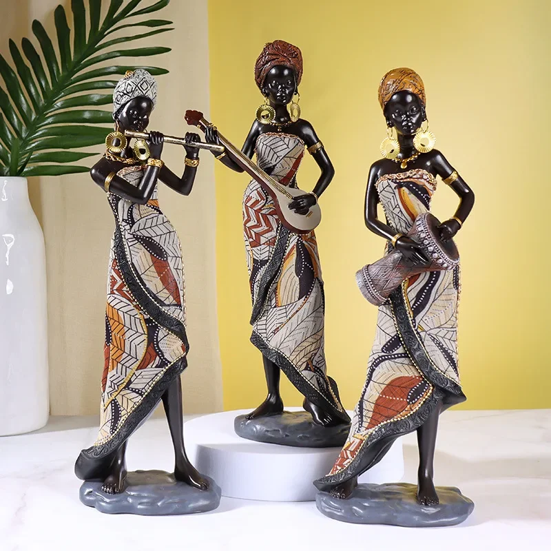 31 センチメートルヴィンテージアフリカンスタイル樹脂工芸品 - Resin Art Workshop のレビューと価格