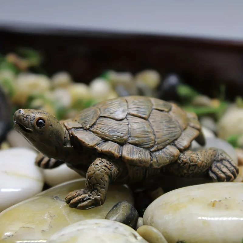魅力的なウミガメ樹脂像ミニカメの置物マイクロ風景装飾品水族館 - Resin Art Beach のレビューと価格