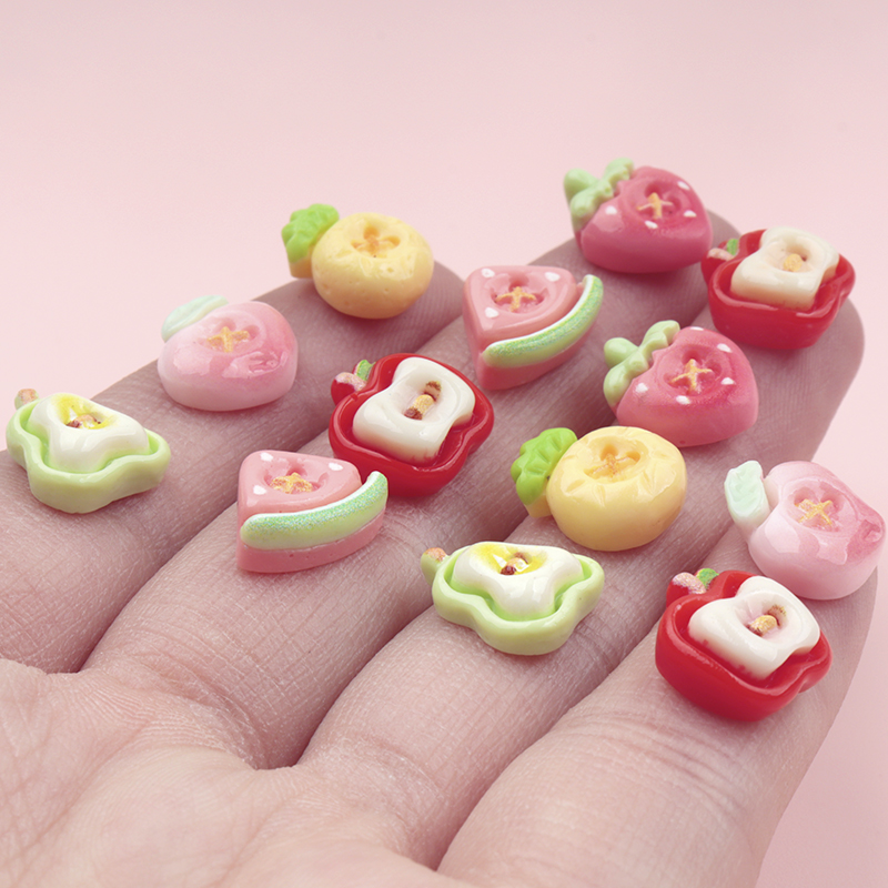 50/500 個ミニ模擬フルーツ樹脂ネイルアートカボション手 - Resin Art Workshop のレビューと価格