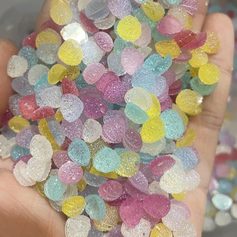7.7mmミニシュガーフロストシェルフラットバックレジンオー - Resin Art Price のレビューと価格