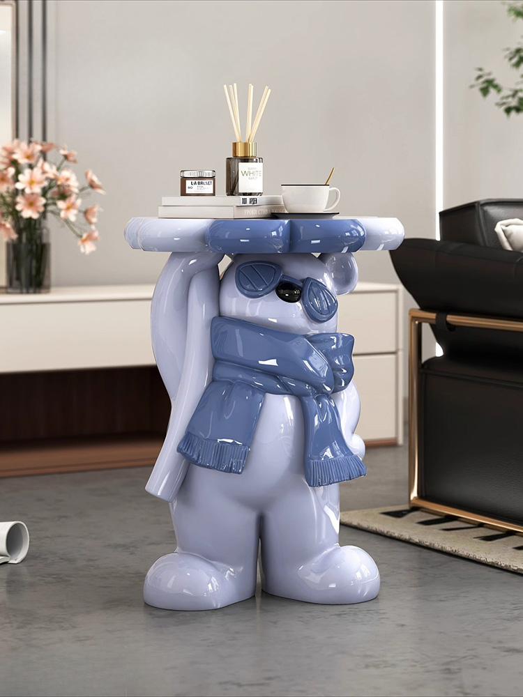 ホームデコレーション クマの置物 サイドテーブル フロアデコ - Resin Art In Floor のレビューと価格