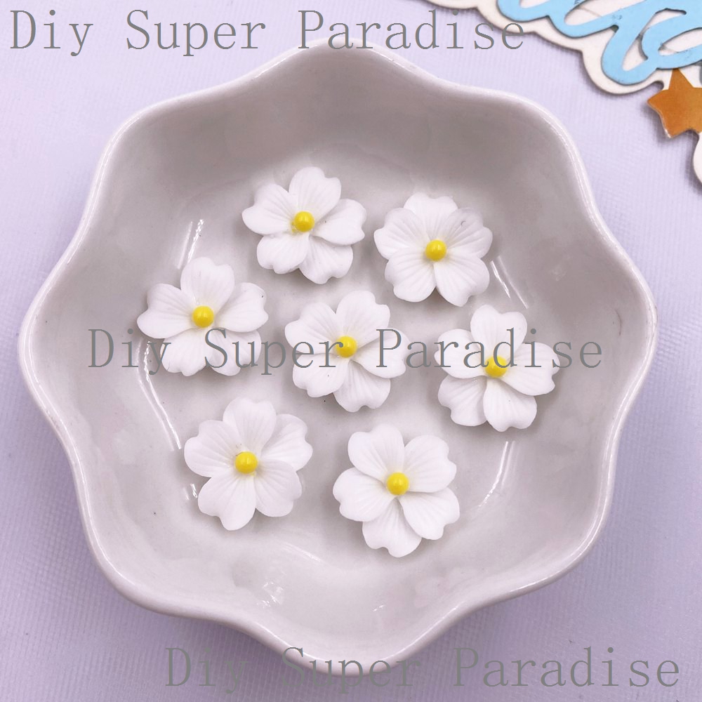 50 個樹脂カラフルな 16 ミリメートル花フラットバック石 - Resin Art Workshop のレビューと価格