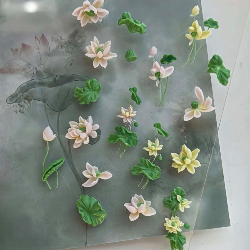 花シリーズ 3D カーブネイルモールド スズラン 蓮の花 D - Resin Art Templates Free のレビューと価格