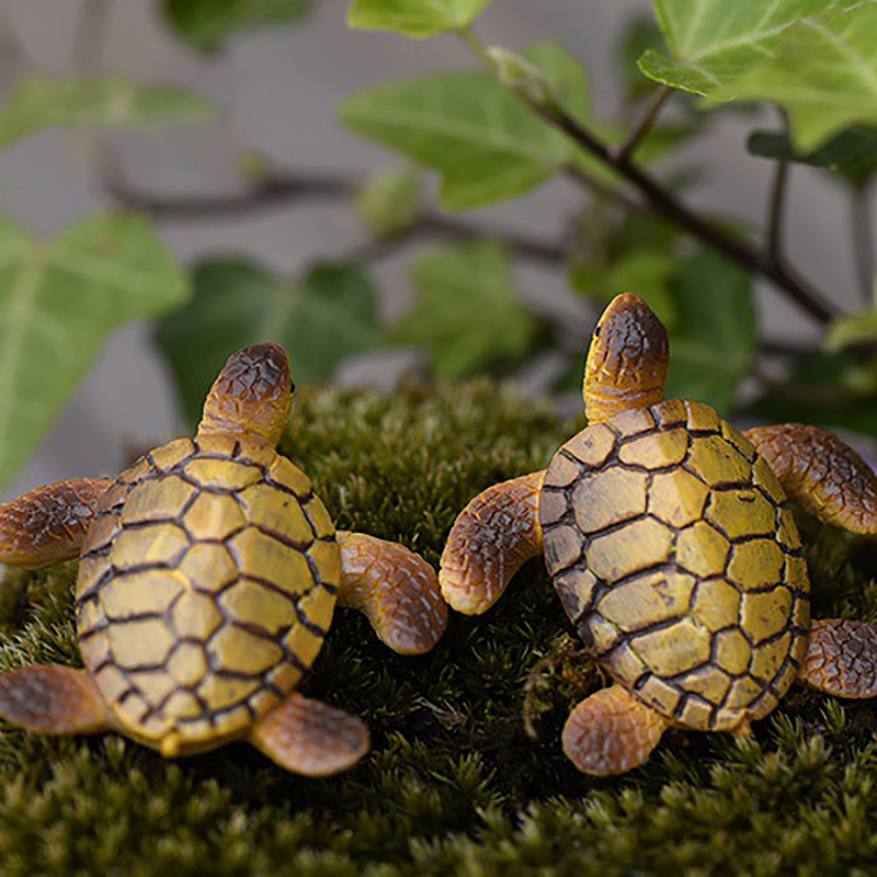 1PC ミニウミガメモデル樹脂水族館の水槽家の風景の装飾品装 - Resin Art Beach のレビューと価格