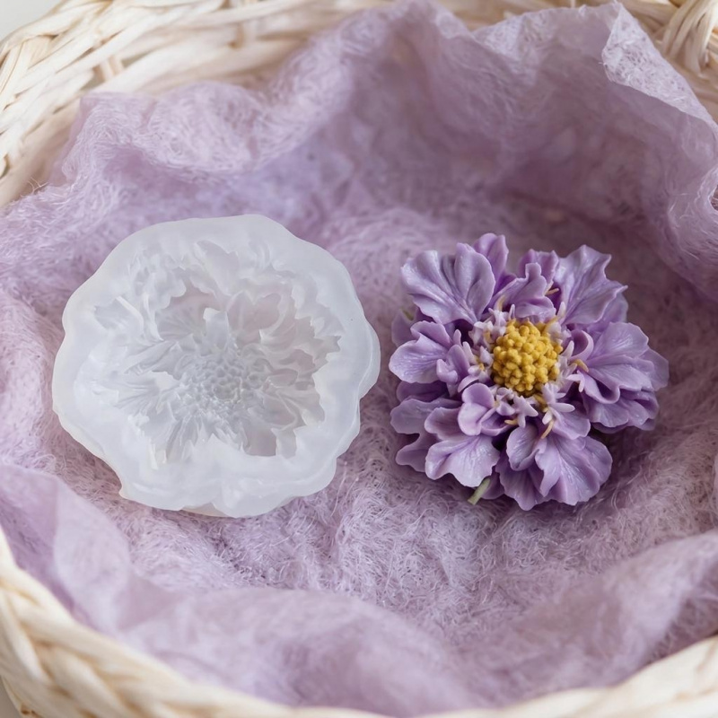1つの夢のような青い鉢植えの花のシリコンモールド、DIYアー - Resin Artist のレビューと価格