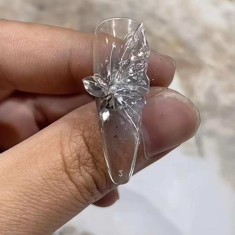 3D蝶の花ジェルネイルアートモールド、アートレジン花びらモー - Resin Art Templates Free のレビューと価格