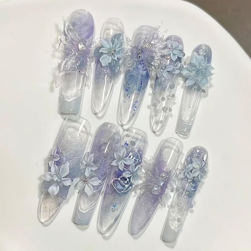 3D蝶の花ジェルネイルアートモールド、アートレジン花びらモー - Resin Art Templates Free のレビューと価格