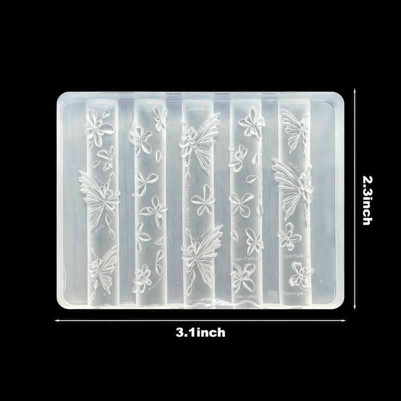 3D蝶の花ジェルネイルアートモールド、アートレジン花びらモー - Resin Art Templates Free のレビューと価格