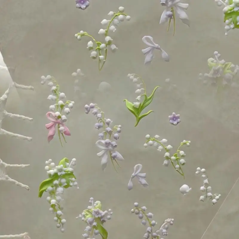 花シリーズ 3D カーブネイルモールド スズラン 蓮の花 D - Resin Art Templates Free のレビューと価格