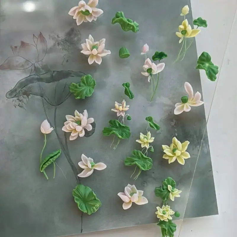 花シリーズ 3D カーブネイルモールド スズラン 蓮の花 D - Resin Art Templates Free のレビューと価格